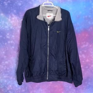 Y2k Nike navy vented windbreaker xl
